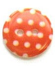 Orange w/ white Dots (4pk)- 18mm