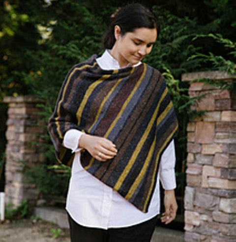 Pattern Only - Lucky Striped Shawl