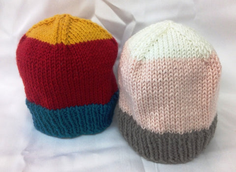 3 Colour Baby Hat - Kit - D
