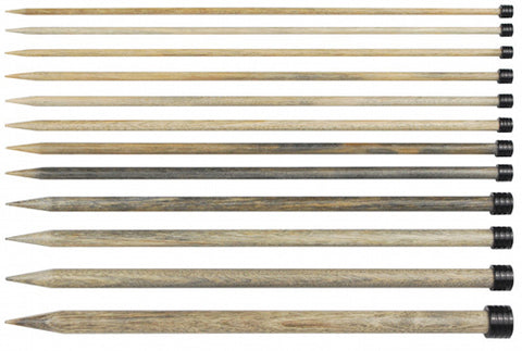 Lykke Wood Straight Needles - Driftwood - 14 inch-D